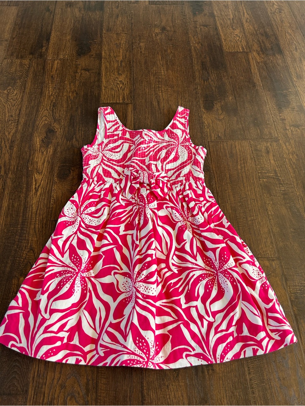 Lilly Pulitzer Pink & White Floral Tank Dress